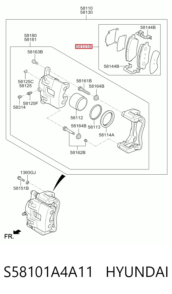 S58101A4A11 Hyundai/Kia
