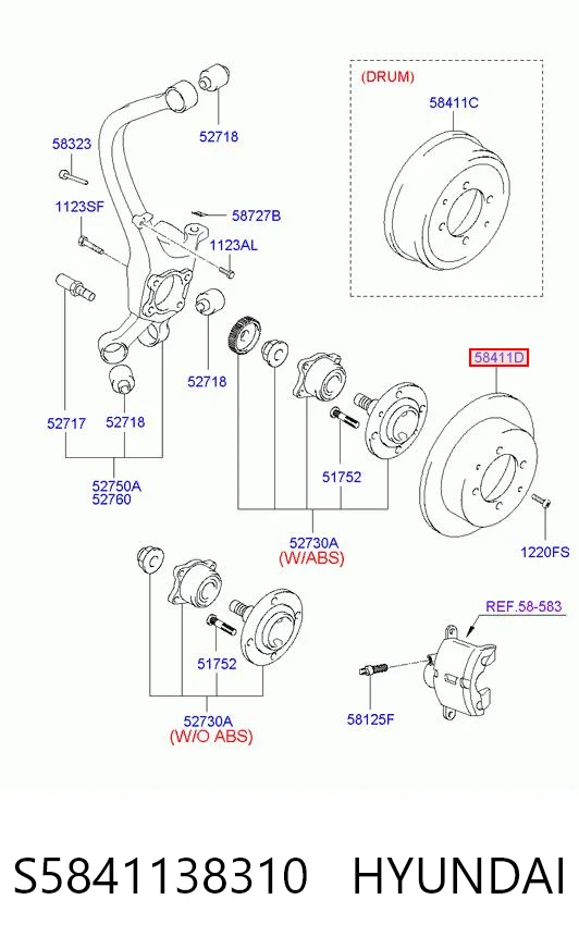S5841138310 Hyundai/Kia