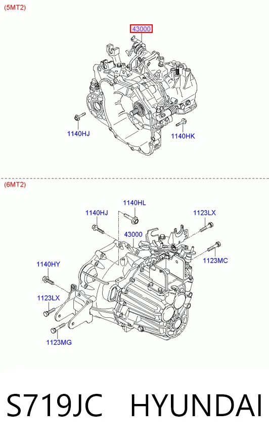 Mechaniczna skrzynia biegów w komplecie Hyundai Sonata V sedana (NF) (2007 - 2010) cena, od 448,40 USD