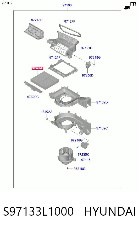 S97133L1000 Hyundai/Kia Filtr kabiny