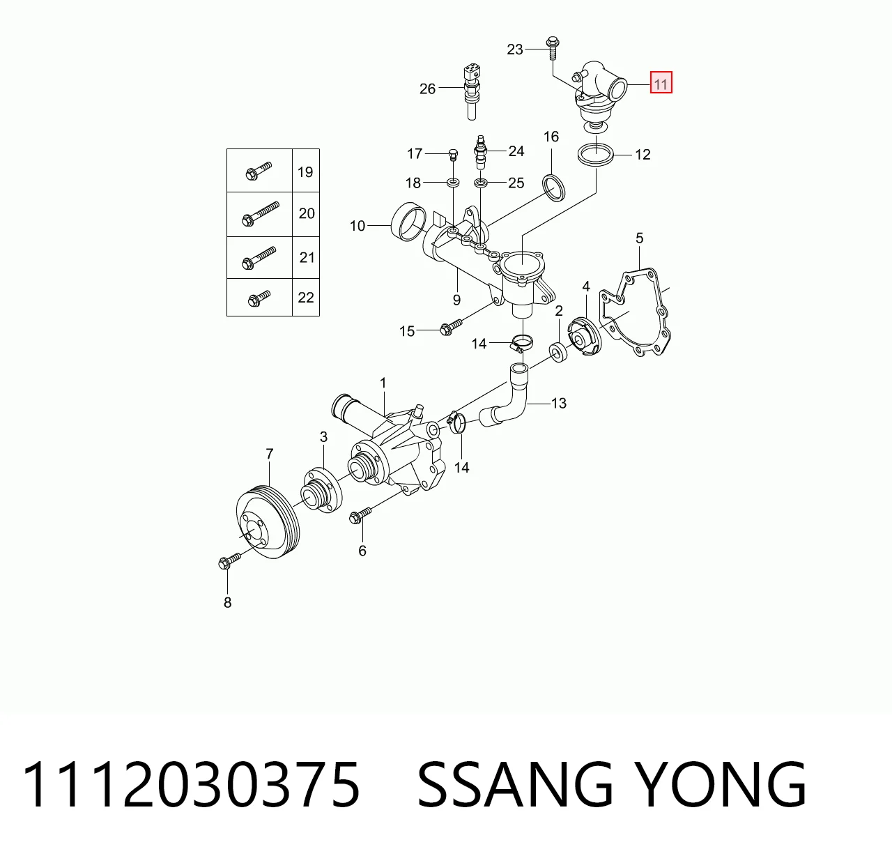 Do koszyka Termostat SsangYong Kyron  