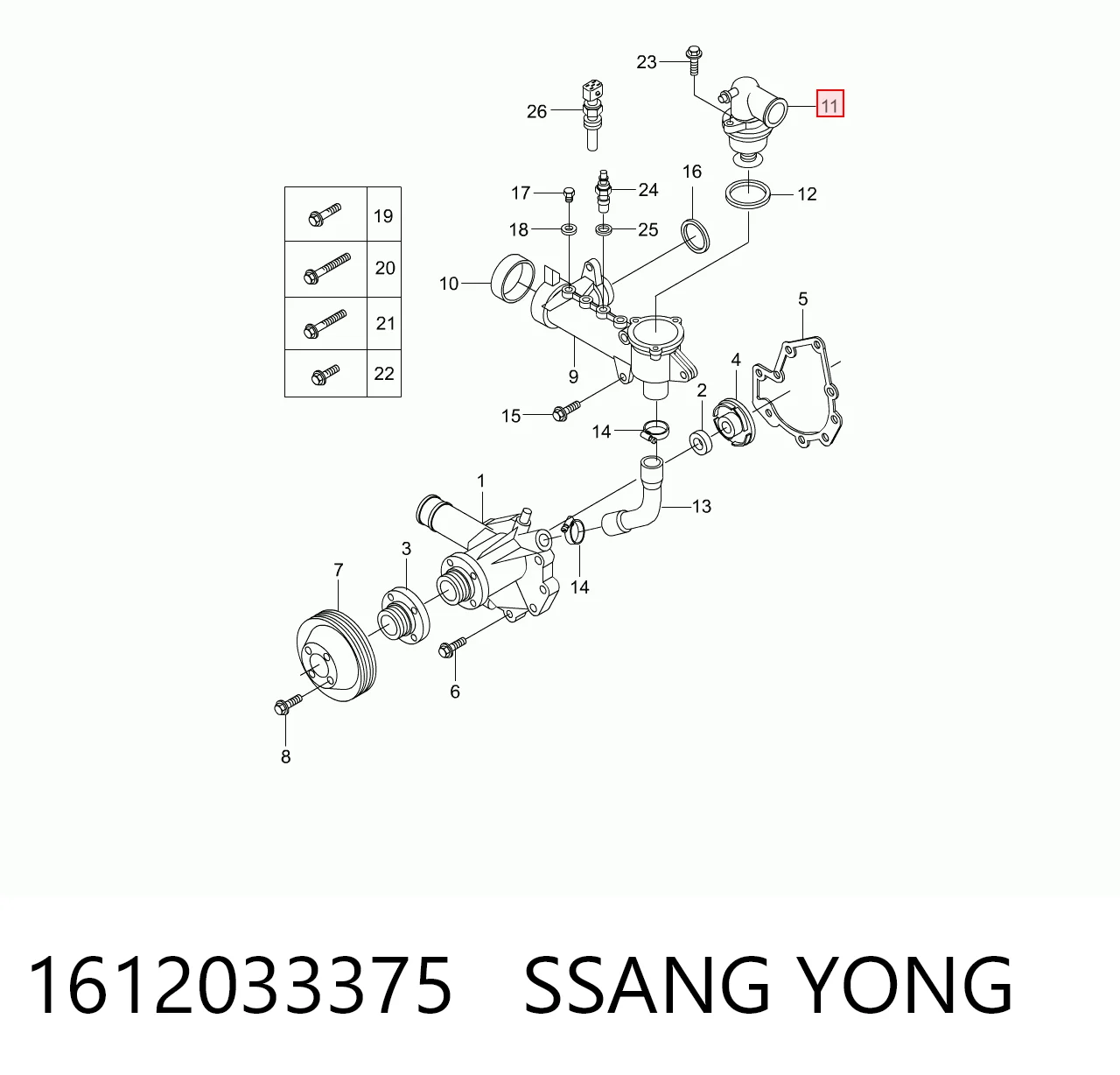  Termostat SsangYong Kyron 