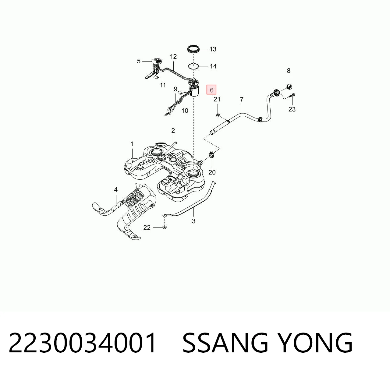 2230034001 Ssang Yong