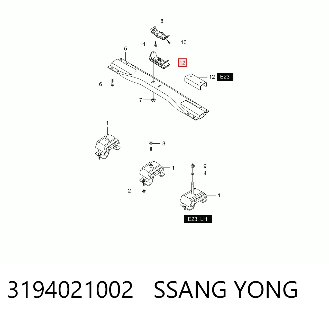 3194021002 Ssang Yong