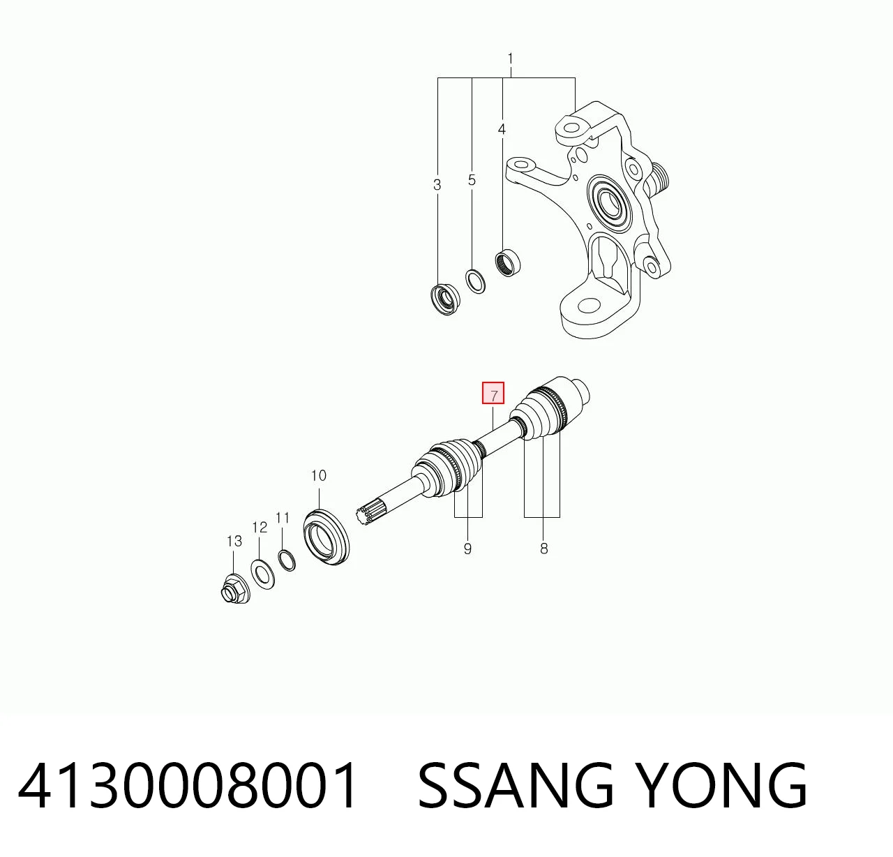 4130008001 Ssang Yong