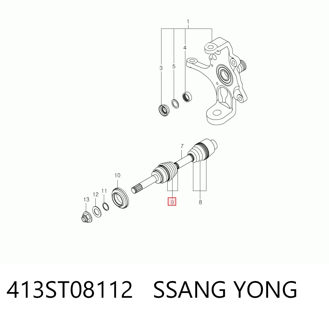 413ST08112 Ssang Yong
