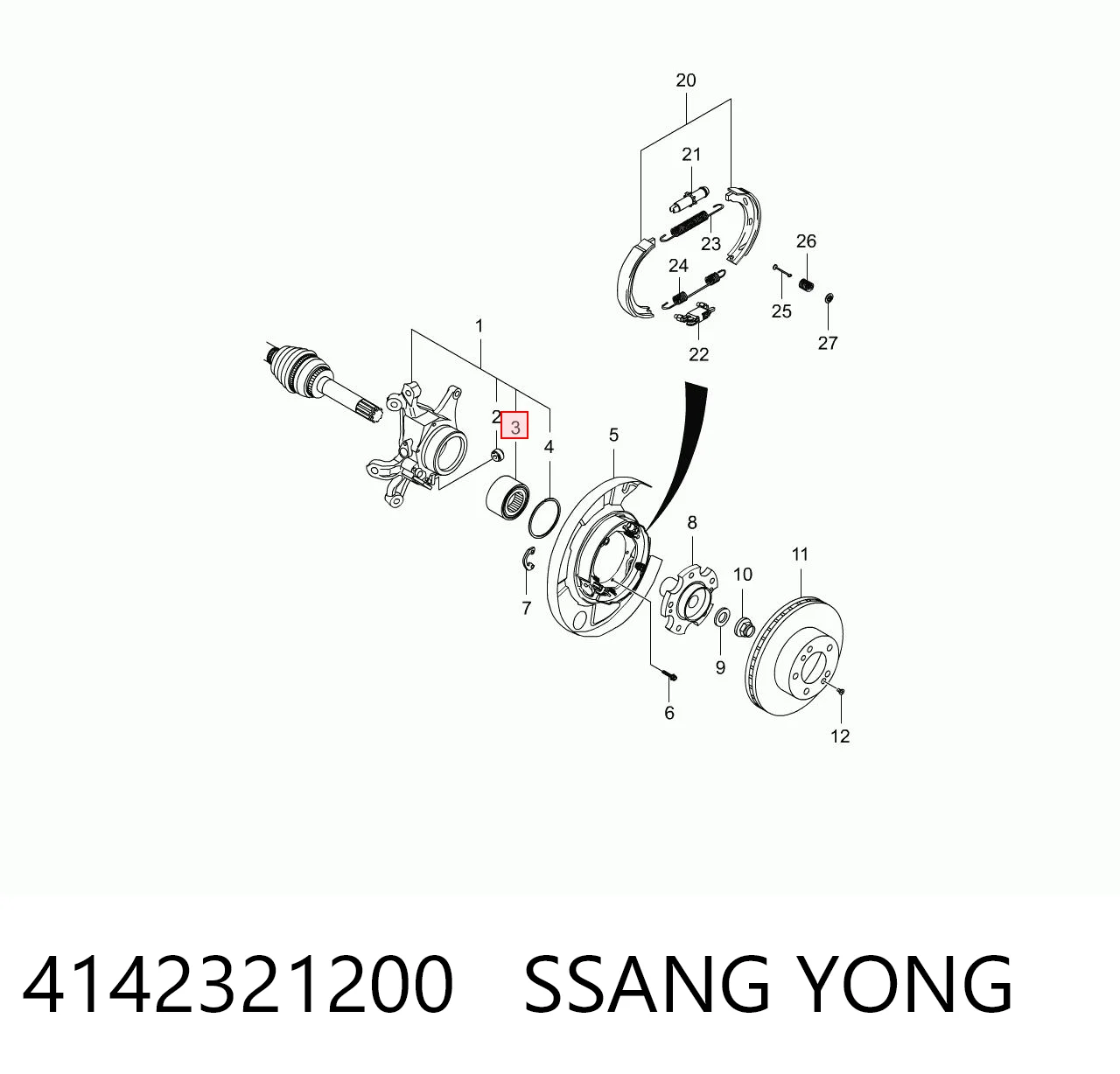 4142321200 Ssang Yong