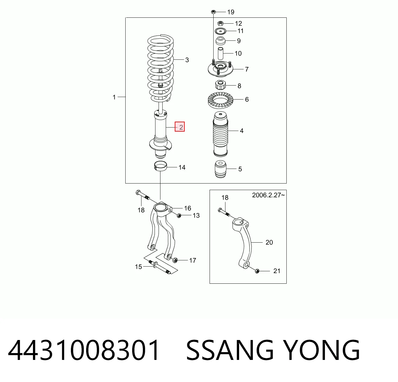 4431008301 Ssang Yong