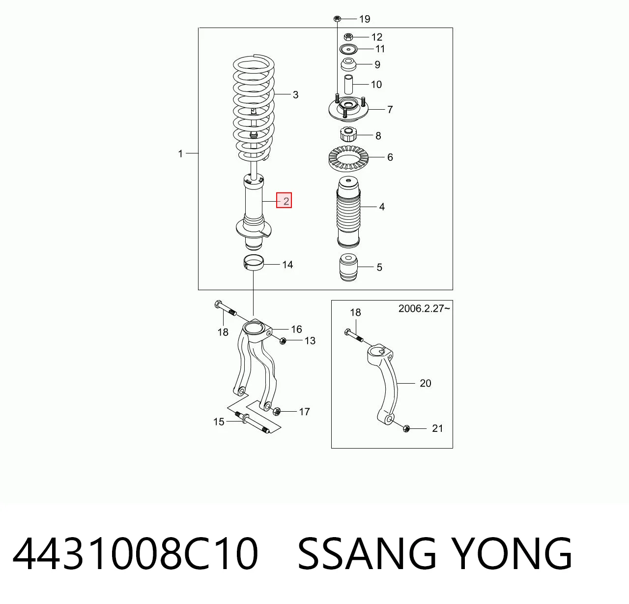 4431008C10 Ssang Yong