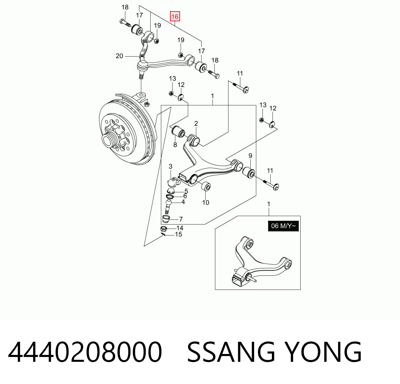 4440208000 Ssang Yong