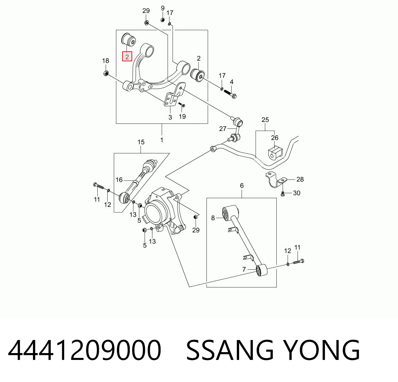 4441209000 Ssang Yong