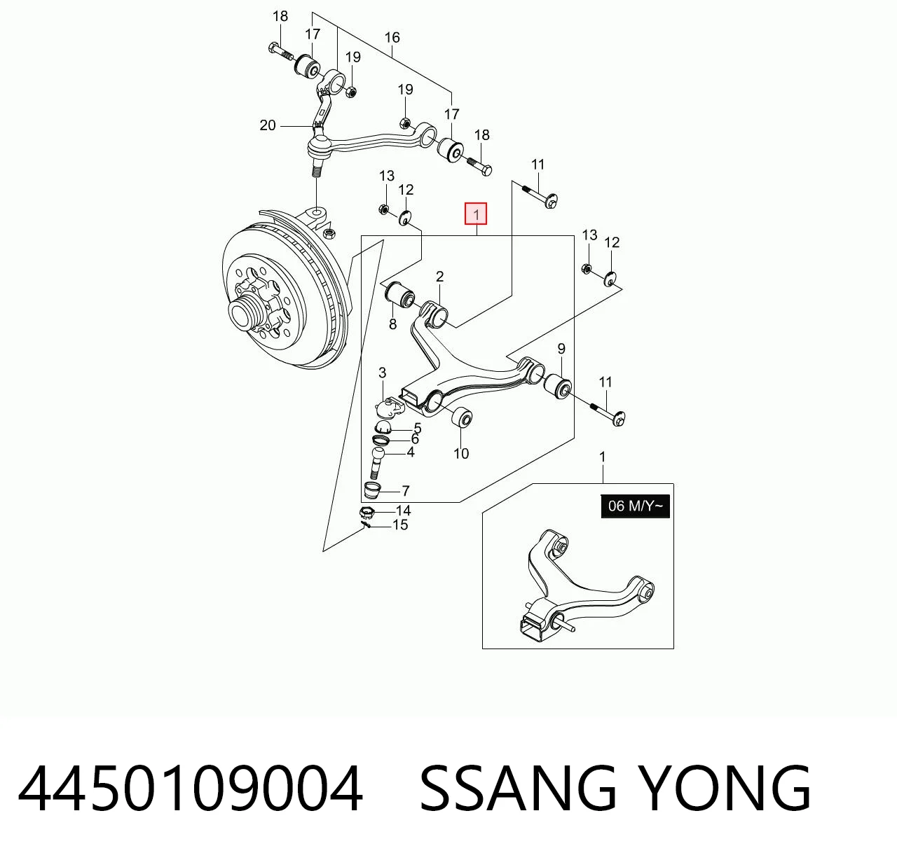 4450109004 Ssang Yong