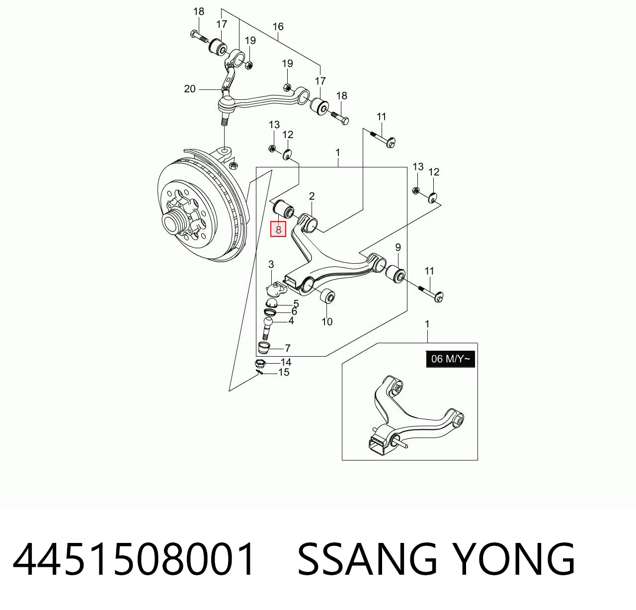 4451508001 Ssang Yong