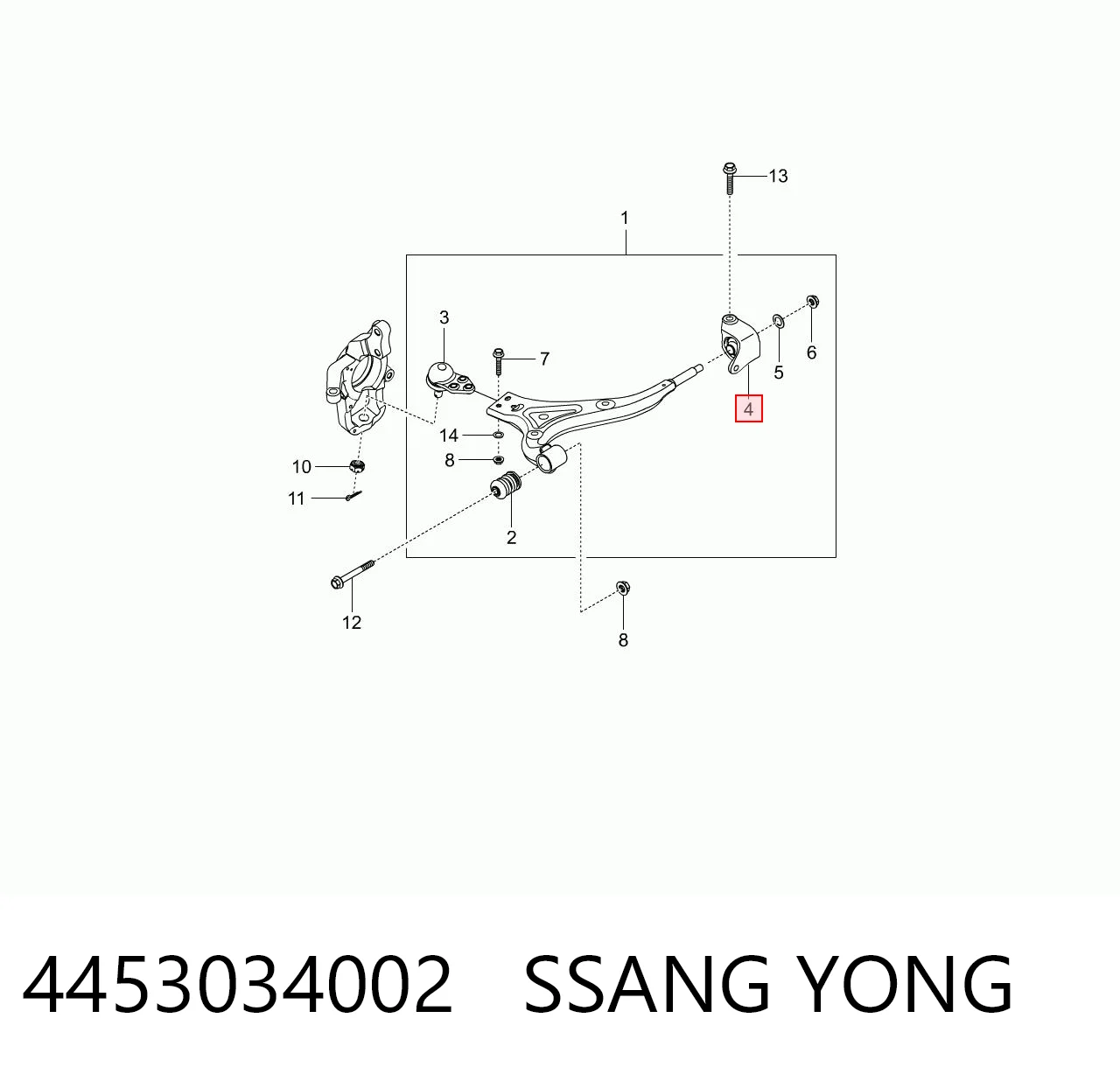 4453034002 Ssang Yong