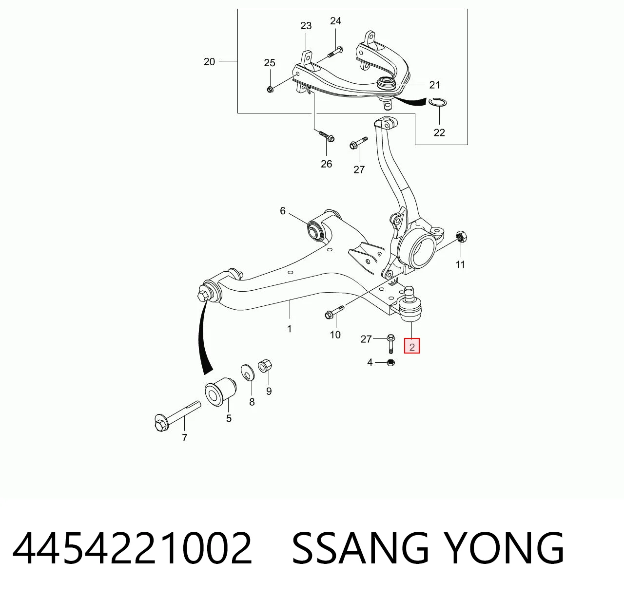 4454221002 Ssang Yong