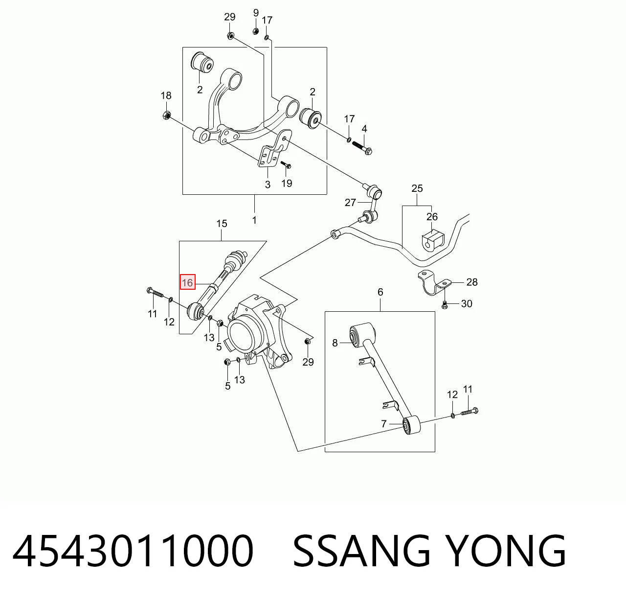 4543011000 Ssang Yong