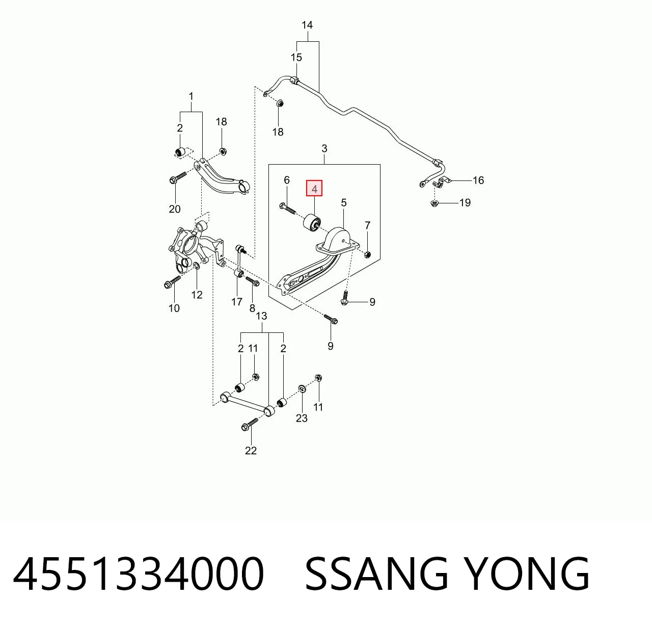 4551334000 Ssang Yong