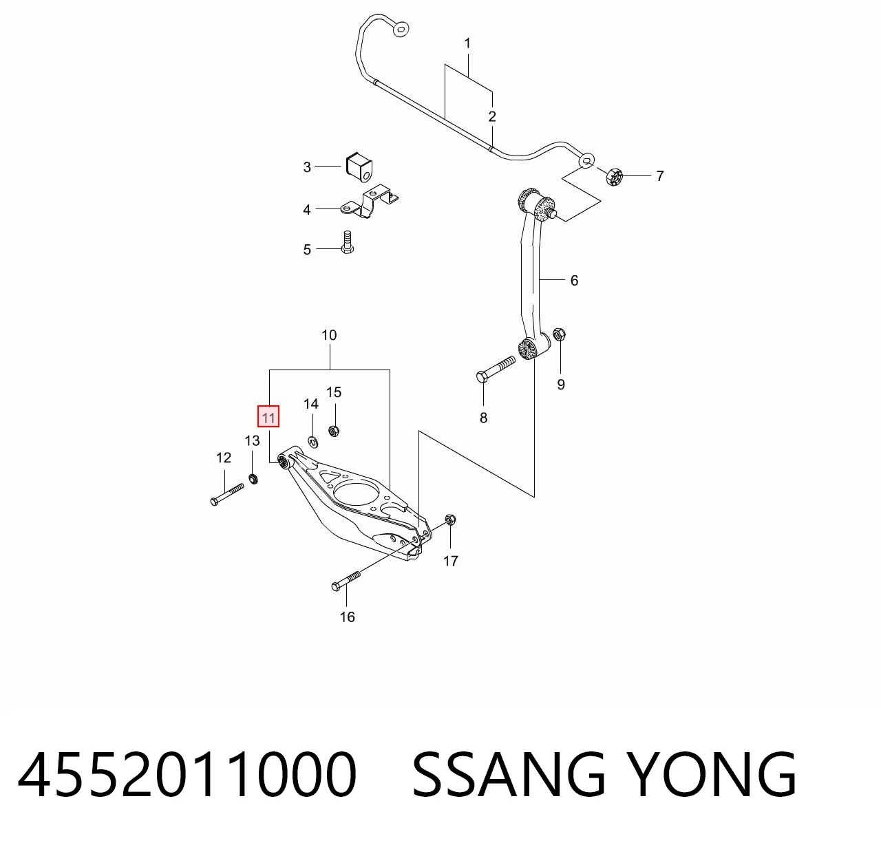 4552011000 Ssang Yong