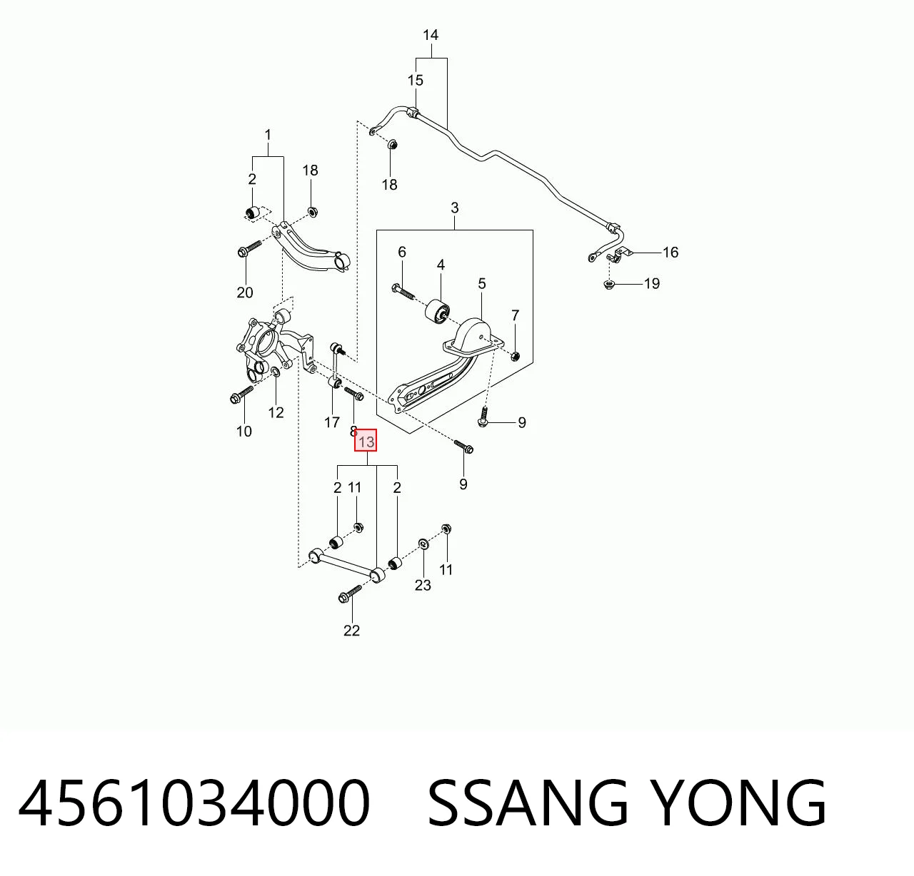 4561034000 Ssang Yong