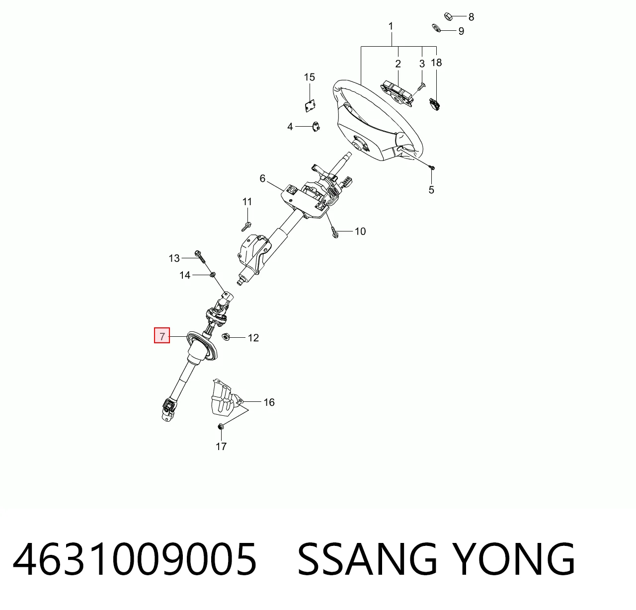 4631009005 Ssang Yong