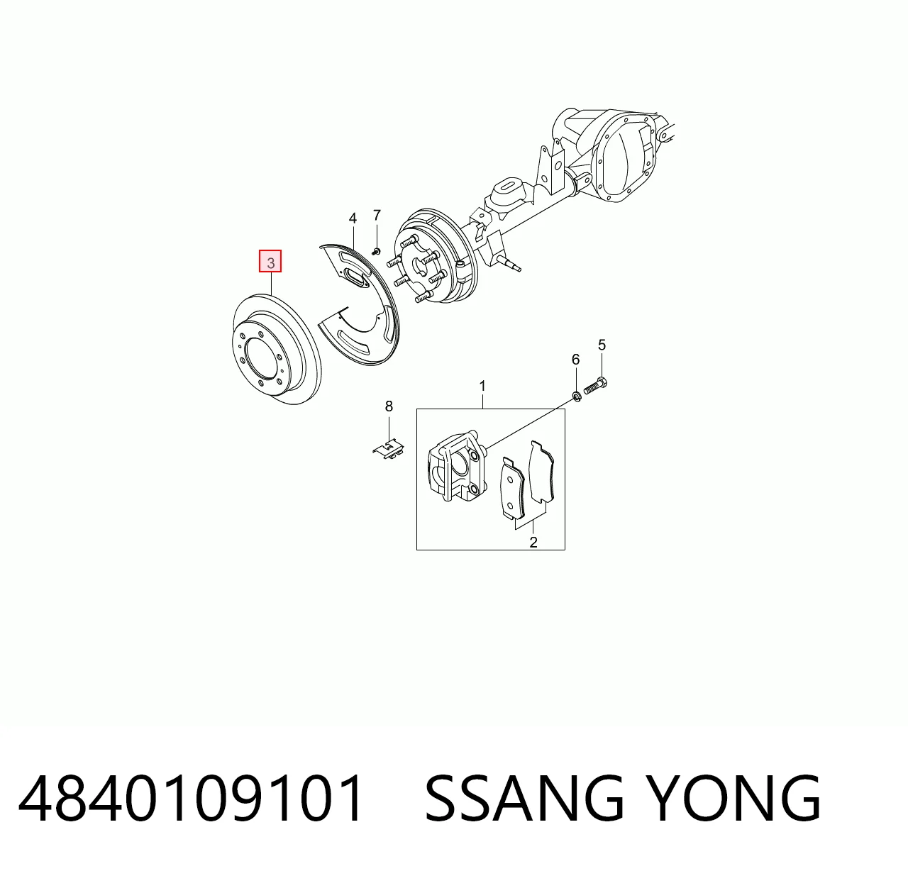 4840109101 Ssang Yong