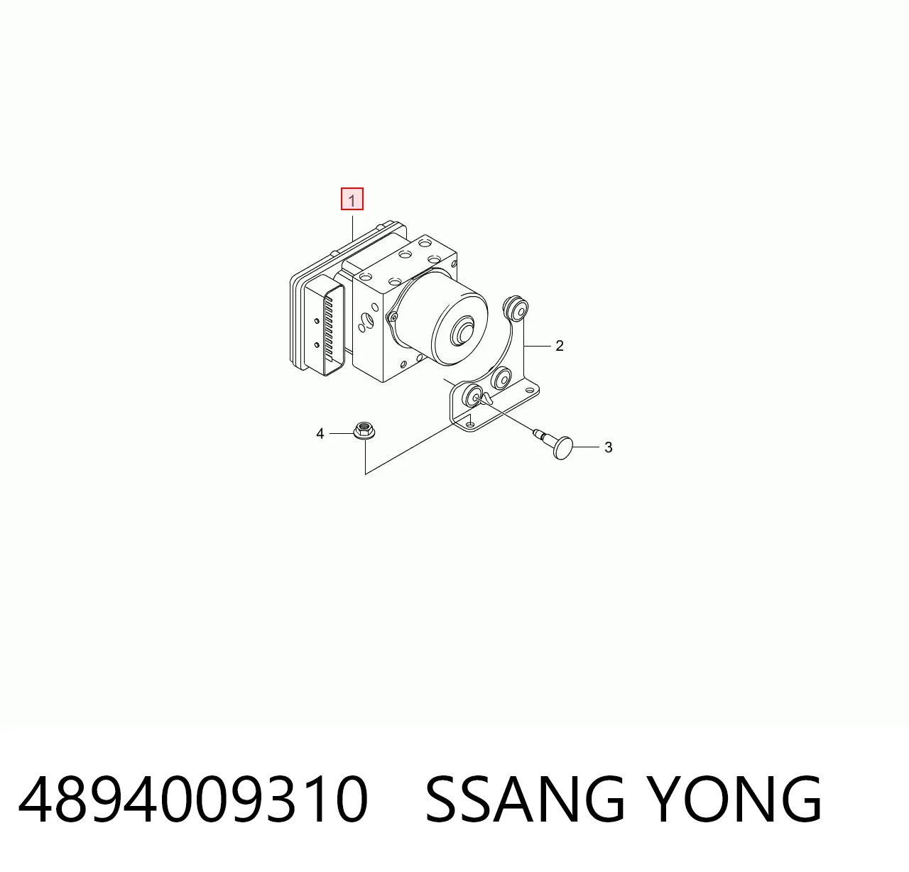 Sterownik ABS  hydrauliczny do SsangYong Kyron  