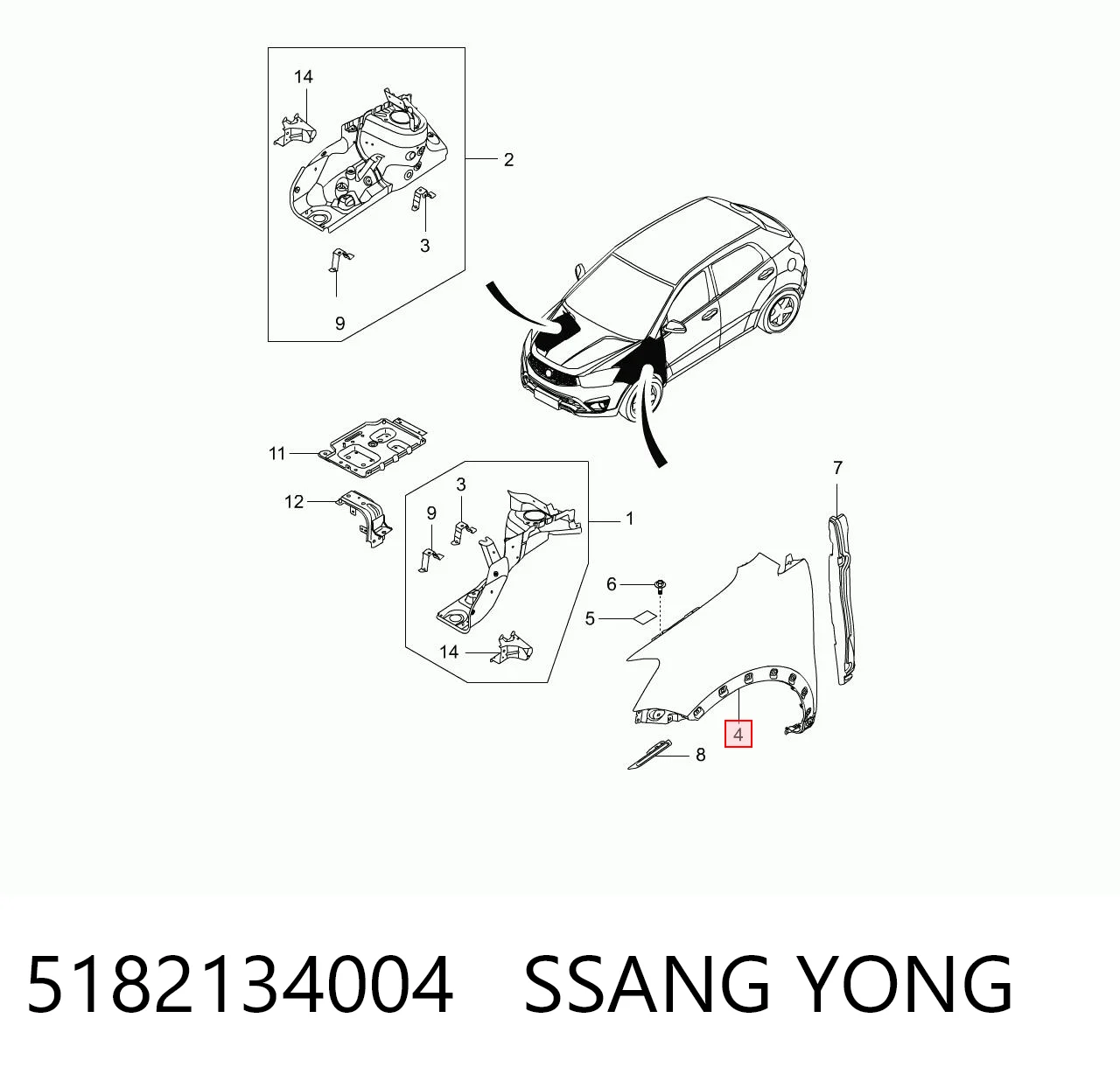 5182134004 Ssang Yong