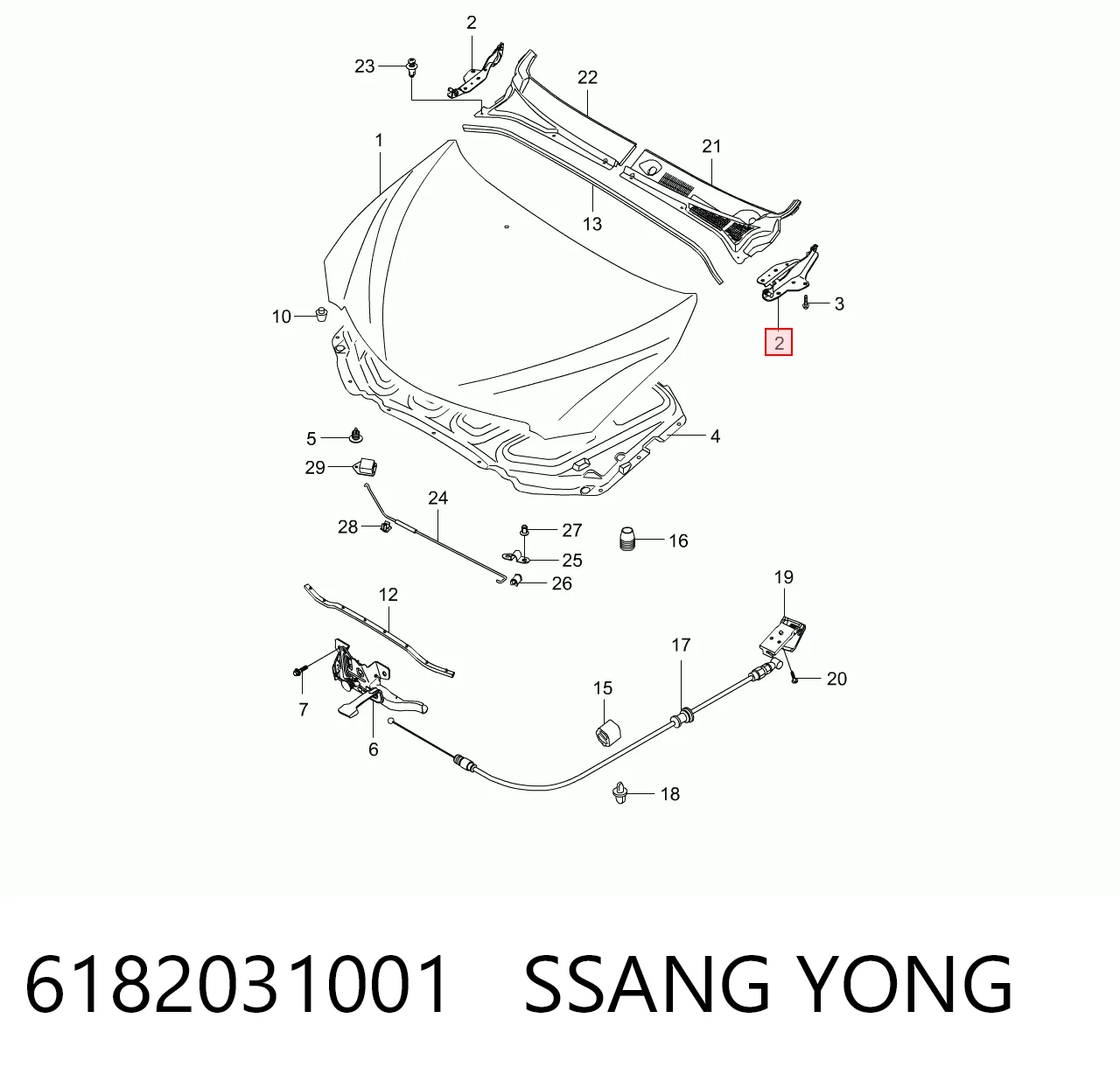 6182031001 Ssang Yong