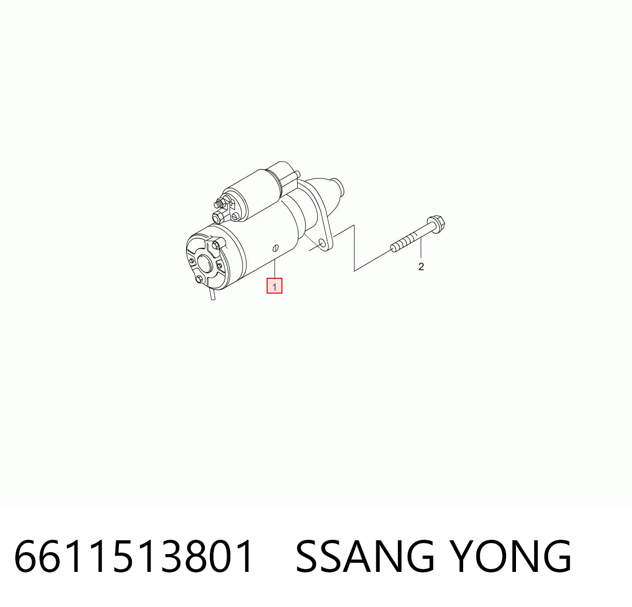 6611513801 Ssang Yong Rozrusznik