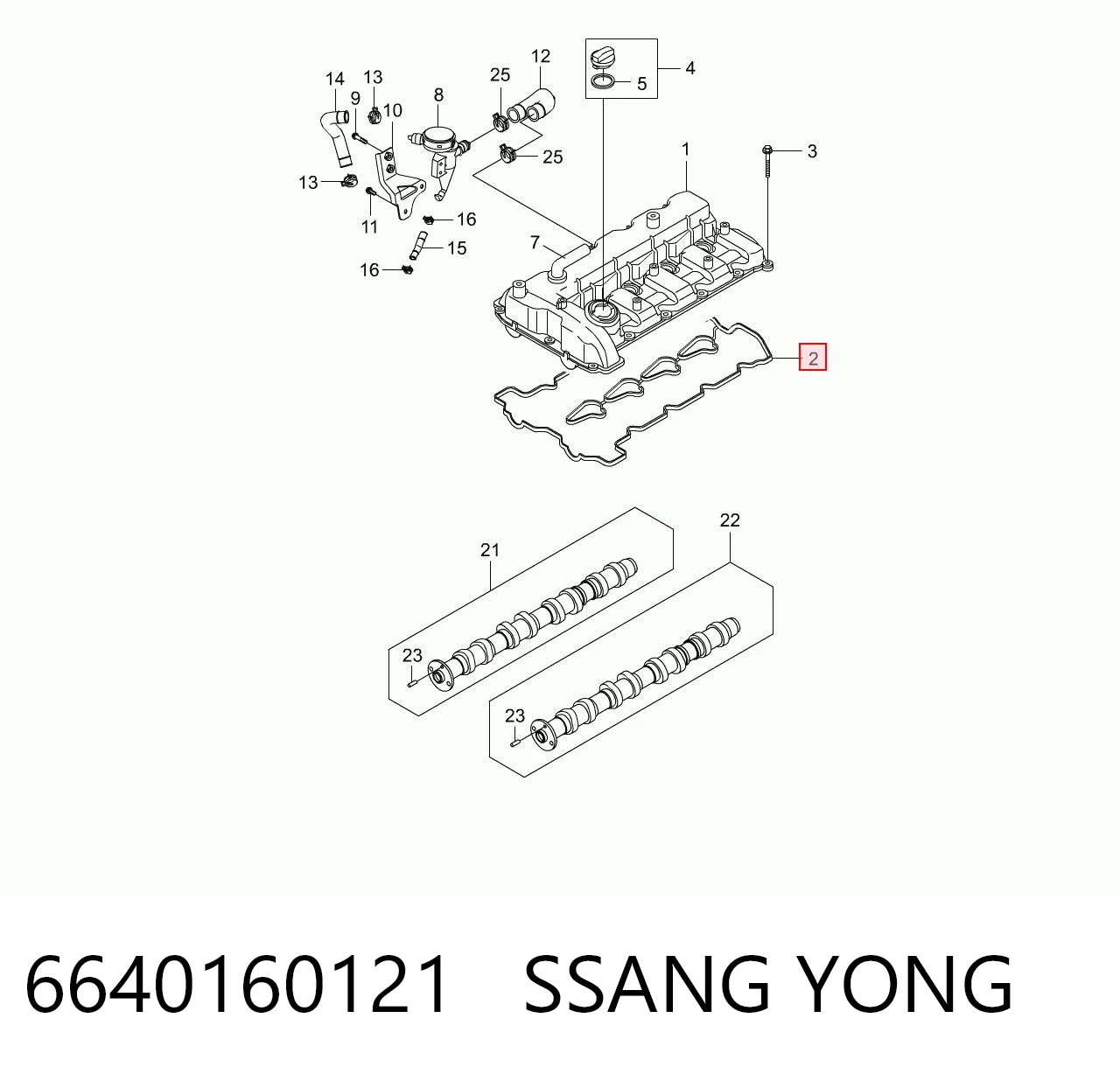 6640160121 Ssang Yong