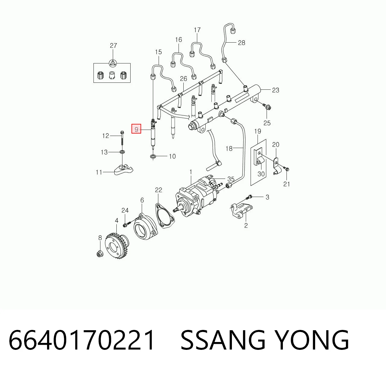 6640170021 VAG Wtryskiwacz paliwa