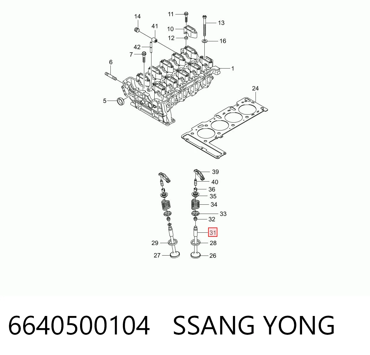6640500104 Ssang Yong