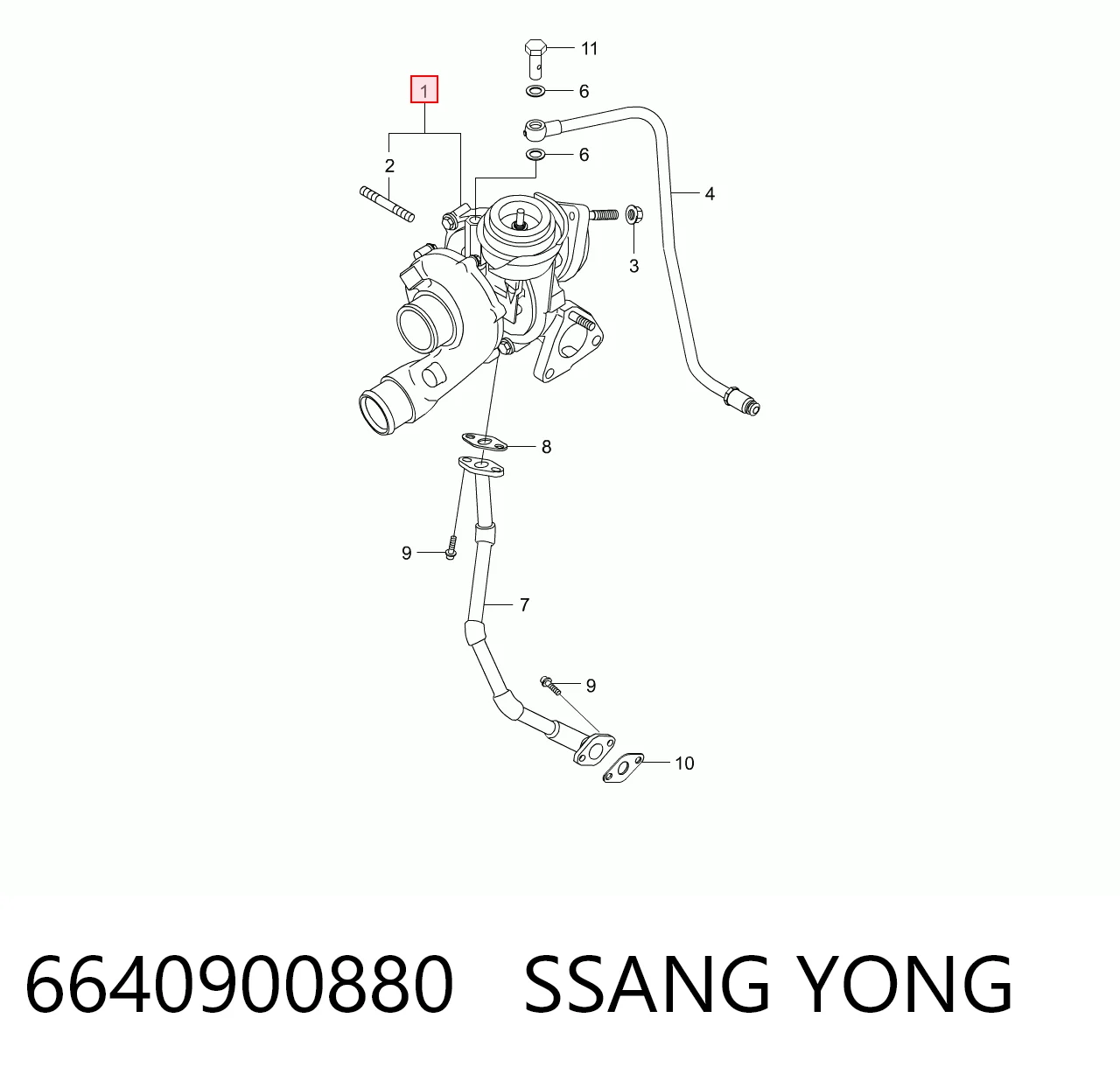 6640900780 Mercedes Turbina