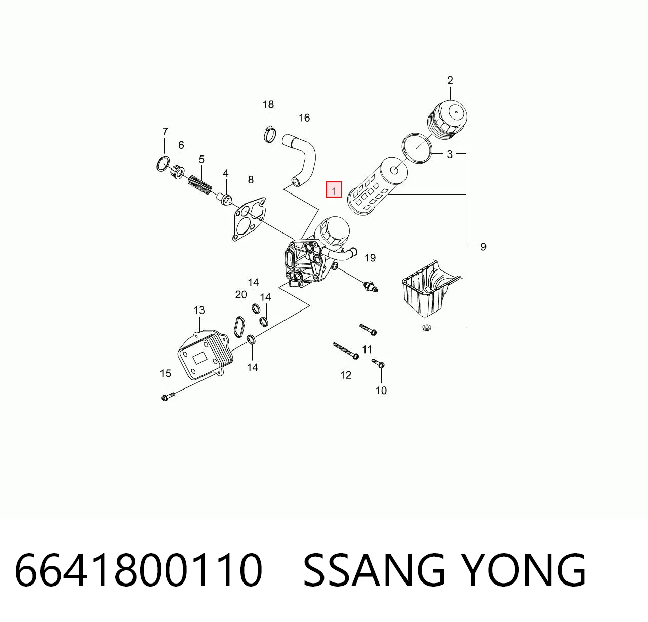6641800110 Ssang Yong