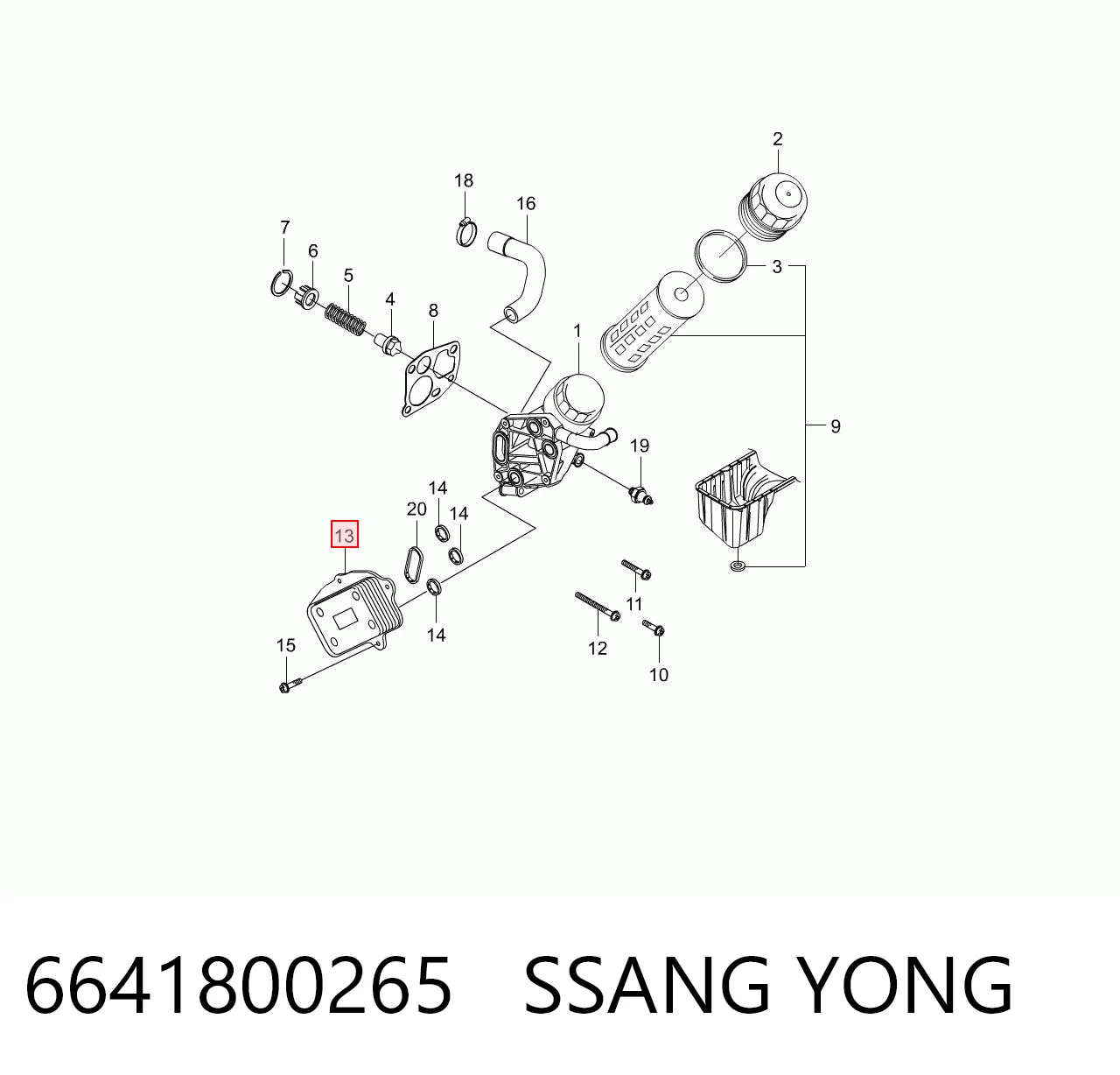 6641800265 Ssang Yong