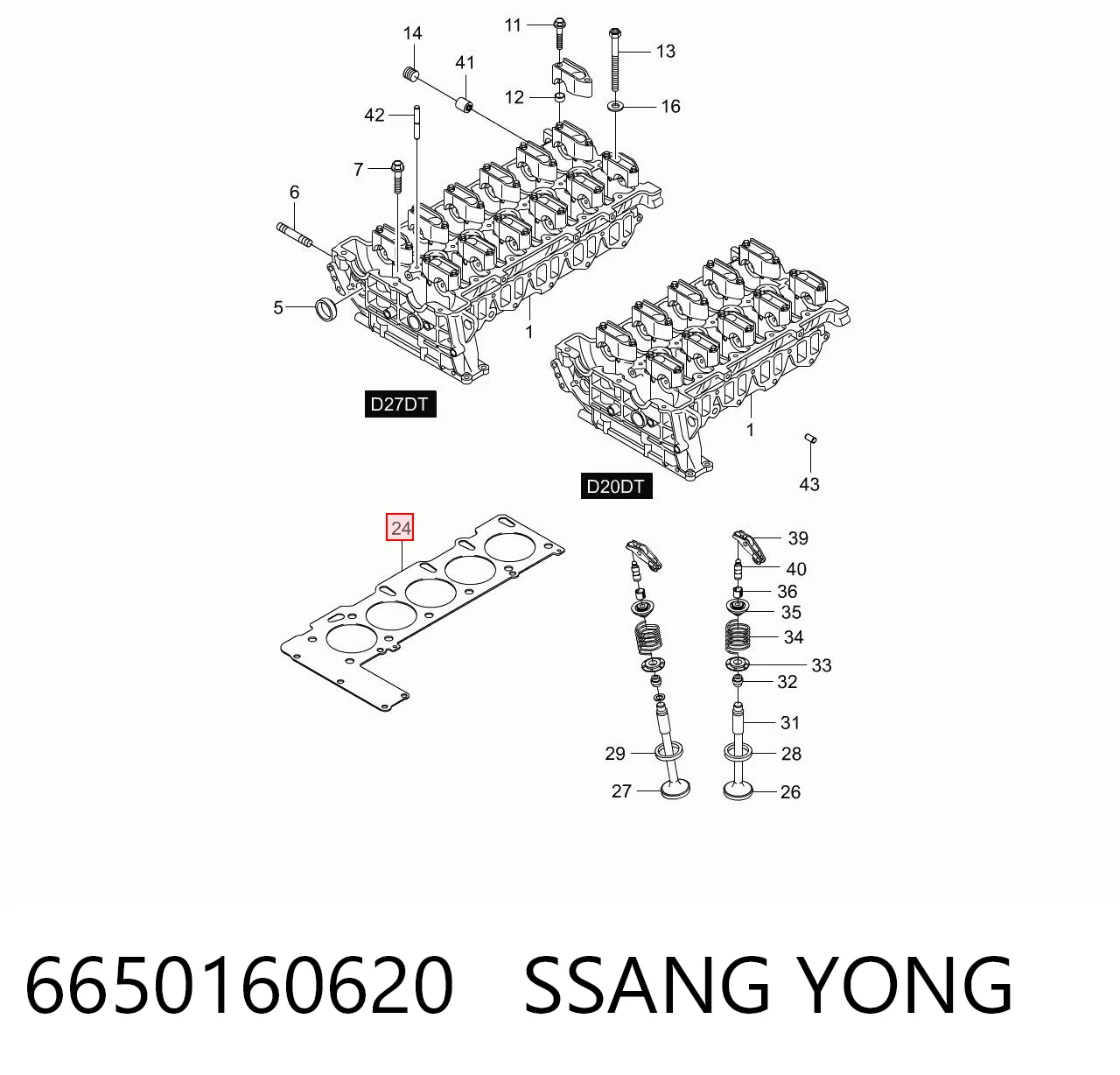 6650160620 Ssang Yong