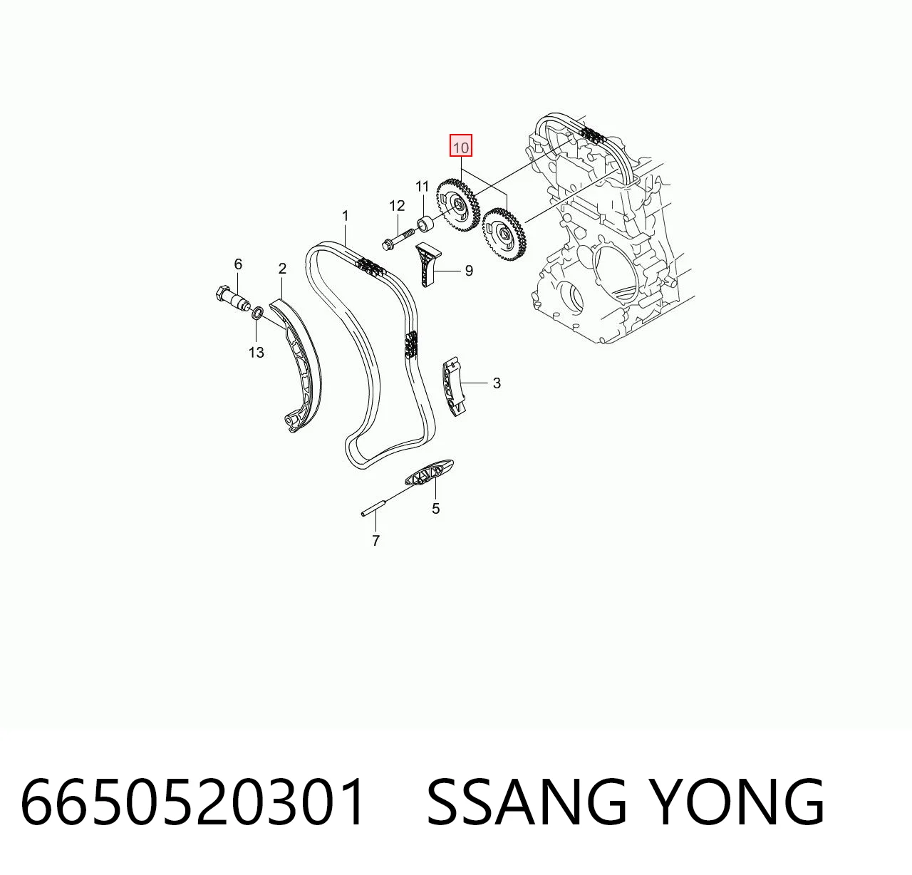 6650520301 Ssang Yong