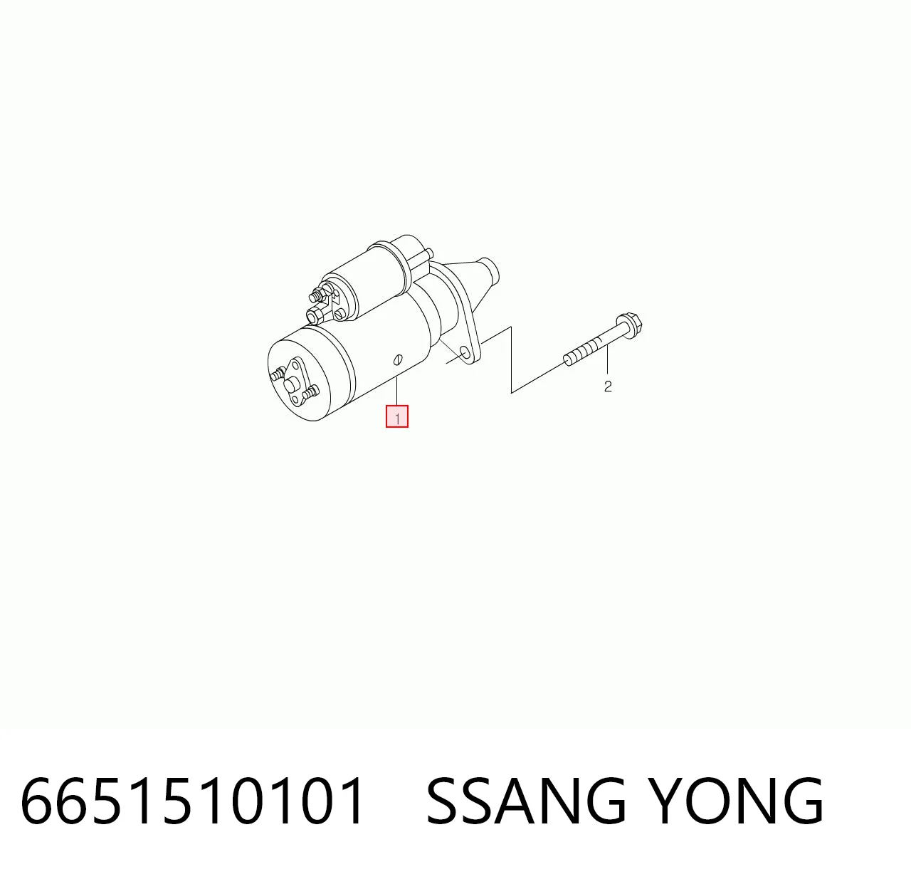 6651510101 Ssang Yong Rozrusznik