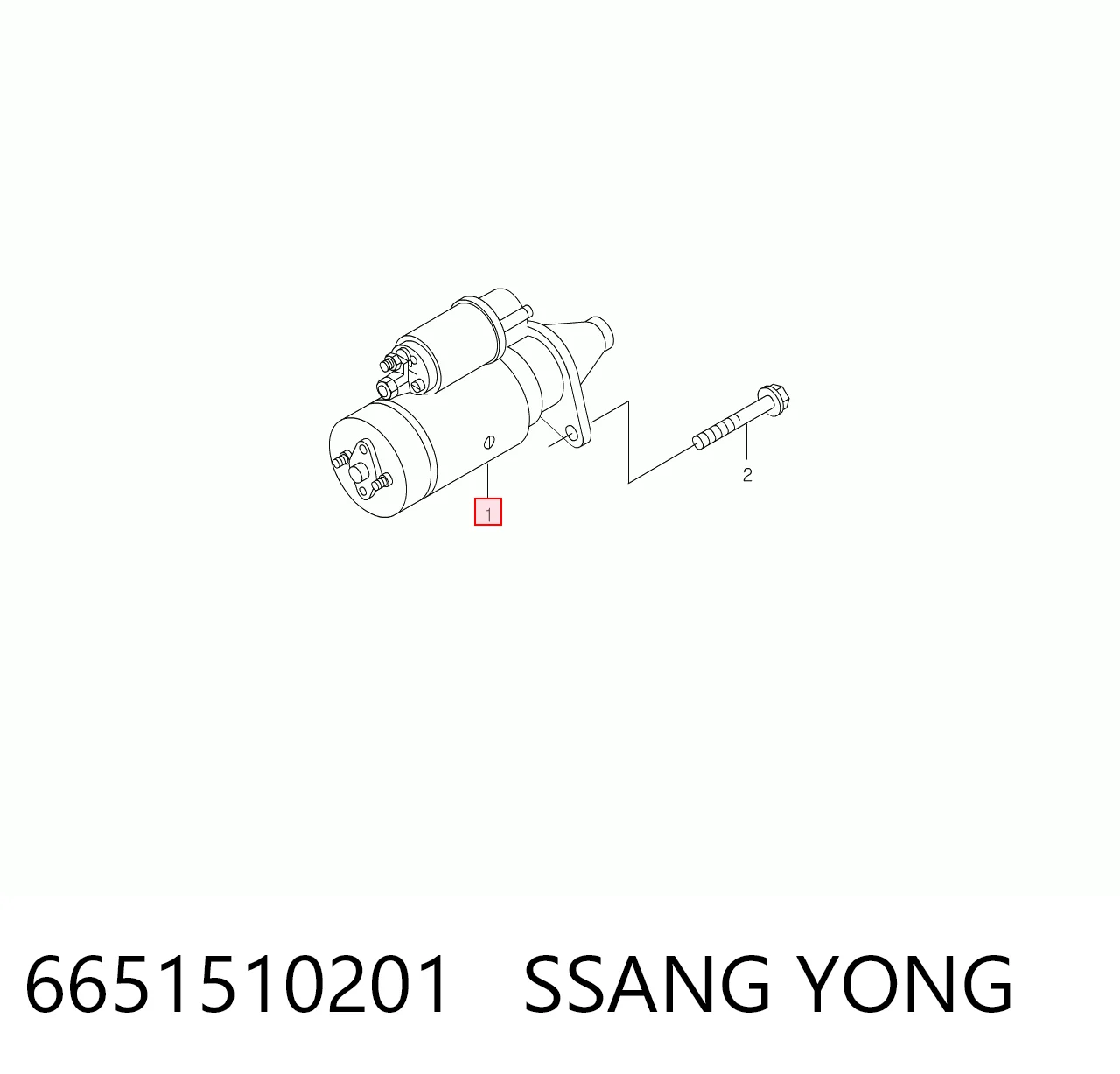 6651510201 Ssang Yong Rozrusznik