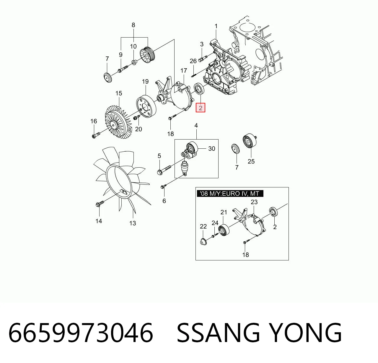 6659973046 Ssang Yong