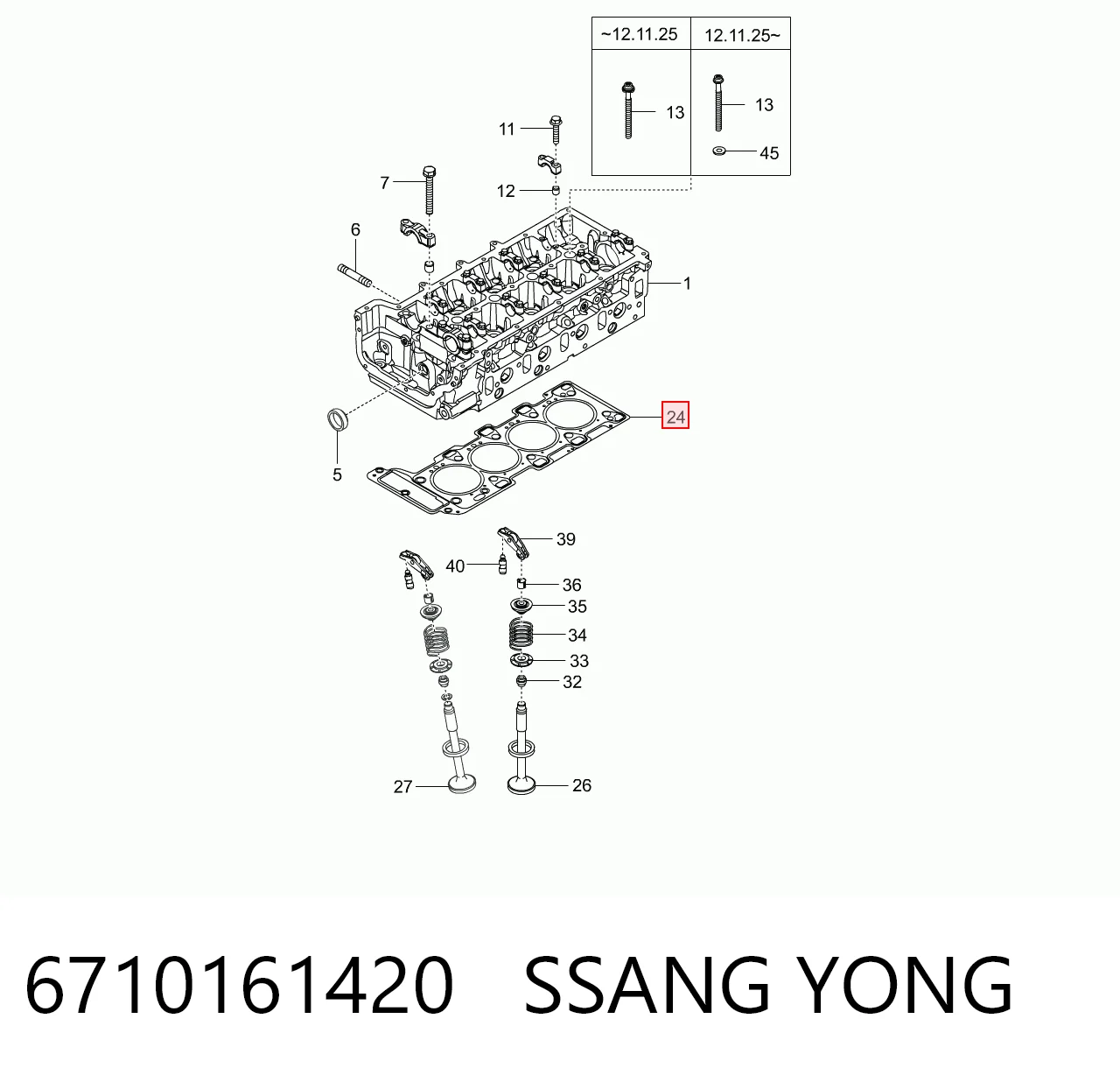 6710161420 Ssang Yong
