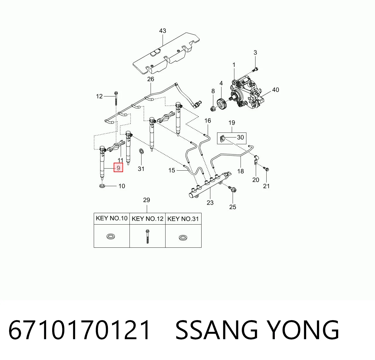 6710170121 Ssang Yong