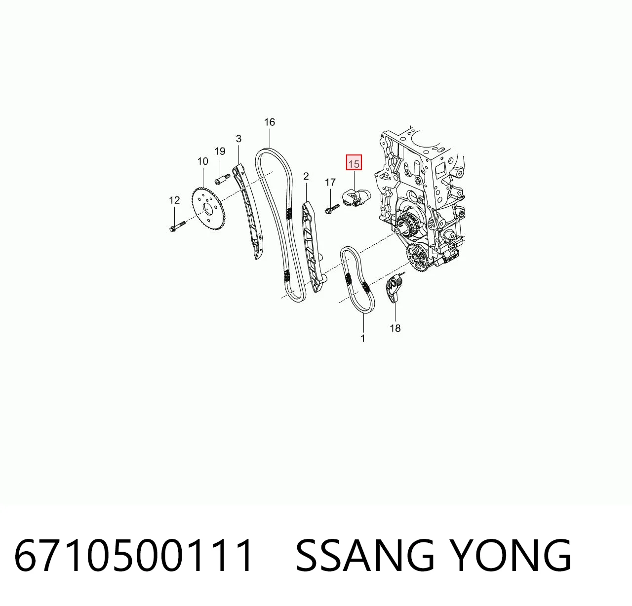 6710500111 Ssang Yong