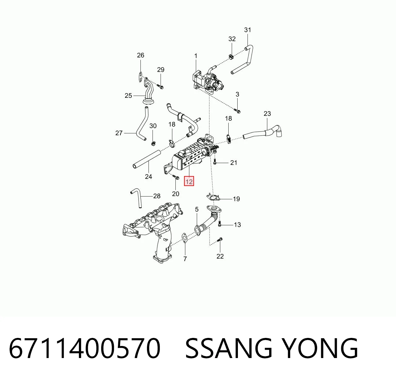 6711400570 Ssang Yong