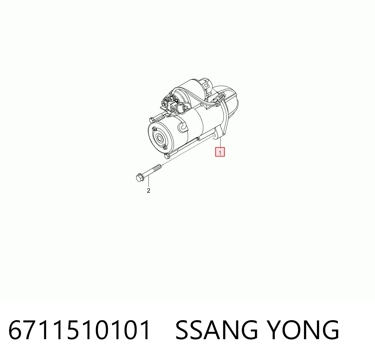 6711510101 Ssang Yong Rozrusznik