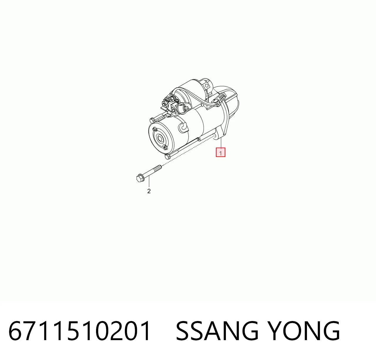6711510201 Ssang Yong Rozrusznik