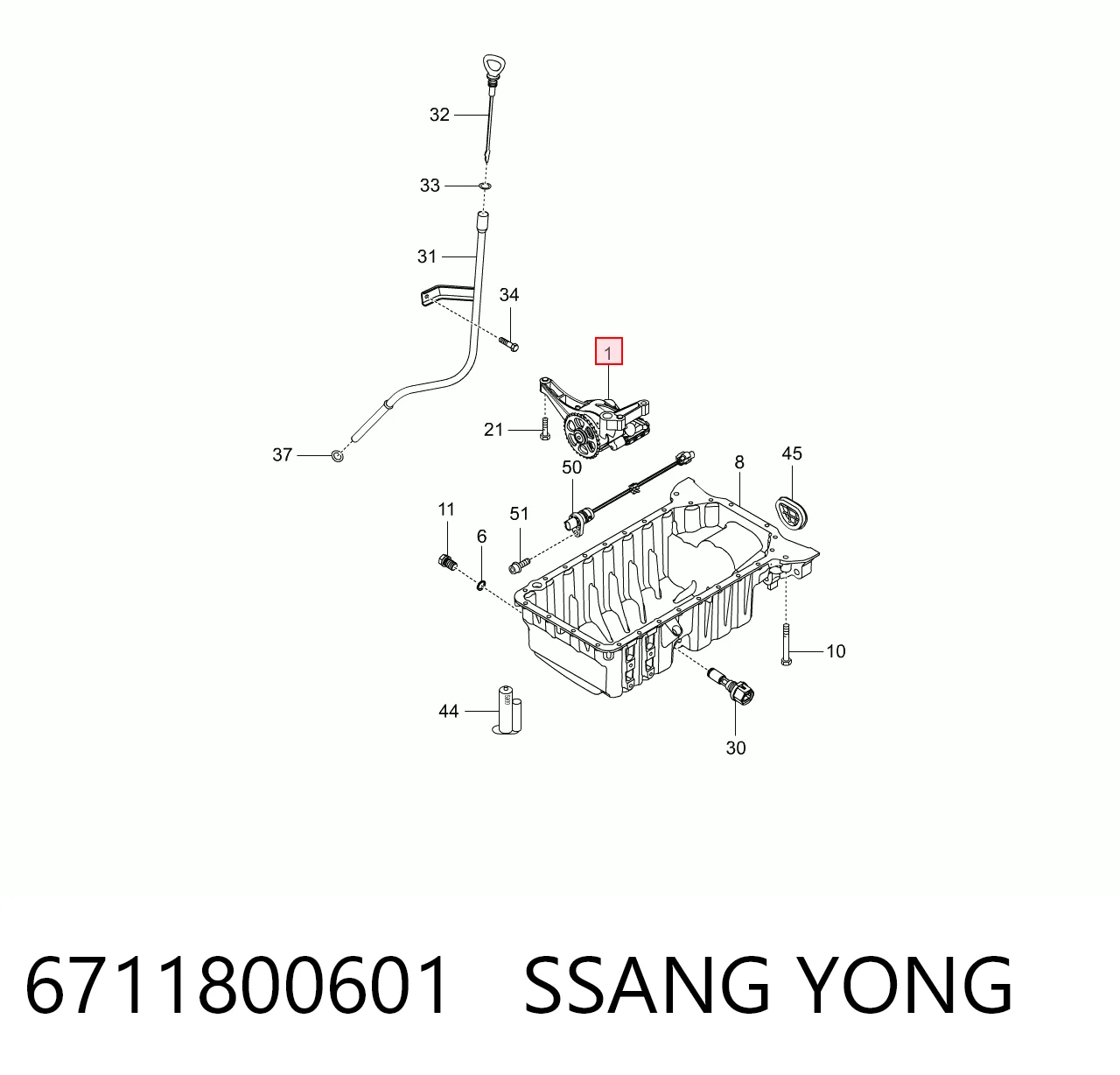 Pompa oleju do SsangYong Actyon  