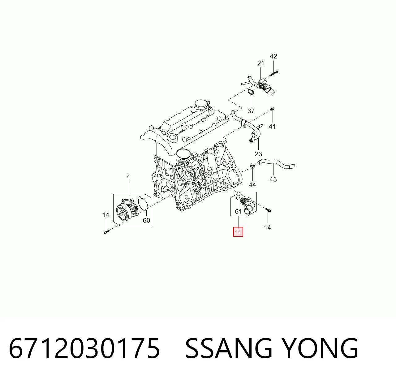 Do koszyka Termostat SsangYong Actyon  