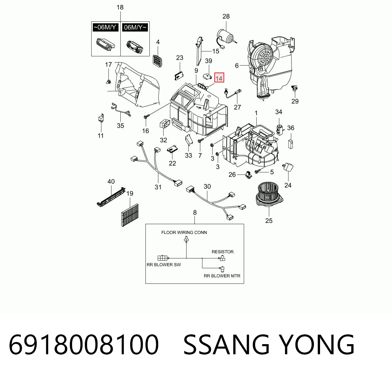 Kupić Chłodnica nagrzewnicy (ogrzewacza) SsangYong Rexton II RJN w dobrej cenie