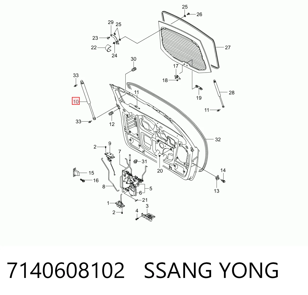 7140608102 Ssang Yong